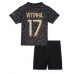 Paris Saint-Germain Vitinha Ferreira #17 Tredjedraktsett Barn 2023-24 Korte ermer (+ Korte bukser)